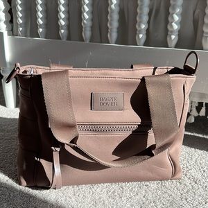 Dagne Dover Wade diaper tote in Dune, size small